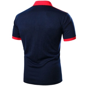 เสื้อโปโลผ้าแคนวาสลายเรียบสีพื้นพร้อมโลโก้แบบกำหนดเอง ระบายอากาศได้ดี สวมใส่สบาย เหมาะสำหรับเล่นกอล์ฟ แขนสั้น สีตามสั่ง - Product Image 2