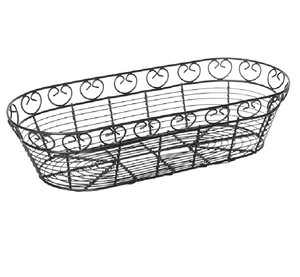 Azora Industries <b>Black</b> Iron <b>Wire</b> Eco-Friendly Modern Rectangle Multifunction Storage <b>Basket</b> Handle-Kitchen Food Storage Durable - Product Image 5