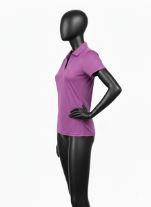 เสื้อโปโลผู้หญิงคุณภาพสูงรุ่นใหม่มาแรง ผ้าฝ้าย 100% เป็นมิตรกับสิ่งแวดล้อม ระบายอากาศได้ดี เสื้อกอล์ฟ ผ้า 220 กรัม - Product Image 3