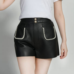 Jupe en cuir véritable pour femme PIHA SPORTS, taille mi-haute, coupe régulière, décontractée, fermeture à cordon, grande taille, séchage rapide, imperméable - Product Image 3