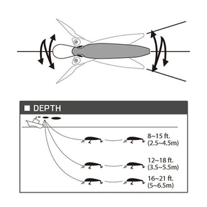 Leurre de pêche artificiel dur de 140 mm 40 g, leurre de pêche à la traîne, minnow, plongée profonde, minnows ABS flottants, leurre de pêche pour le carangue, le maquereau - Product Image 3