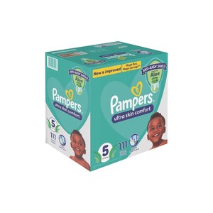 Couches PAMPERS Ultra Confort pour bébés, sensation douce comme du coton, canal anti-fuites 3D, tissage uni, absorption rapide, douces et respirantes - Product Image 5