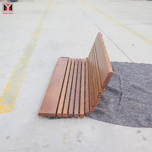 Panca Lunga da Esterno con Telaio di Supporto in Legno e Pallet in Legno, Solo per Riposo su Cemento o Pietra - Product Image 3