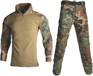 Custom Made Solid Color Tactical Uniform Wholesale Durable <b>Camouflage</b> Breathable Cotton <b>Camouflage</b> Uniform - Product Image 2