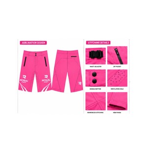 ราคาขายส่ง กางเกงขาสั้น BMX ฟิตเนสใส่สบายสำหรับทุกเพศ ผลิตจากโรงงานโดยตรง รับผลิตแบบ OEM/ODM ทรงหลวม ผ้าแคนวาส พิมพ์ลายด้วยความร้อน - Product Image 4