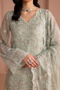 Meilleure Collection Formelle Femme 2026 Style Pakistanais en Chiffon Brodé 3 Pièces – Design Exclusif et Tissu Uni pour Soirées - Product Image 2