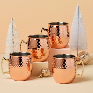 Luxury Copper Mug Polished Finish Drinkware Cup for Tea <b>Coffee</b> Cocktail Serving and Gifting Use - Product Image 4