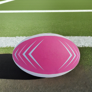 Ballon de rugby taille 9 officiel de haute qualité OEM, logo personnalisé, équipement d'entraînement de football américain en PU, machine à air haute pression, le plus vendu - Product Image 5