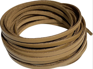 Indian Genuine <b>Leather</b> Cord Flat Suede Strip Tan Brown <b>Bracelet</b> Necklace Jewelry Making Material Roll - Product Image 5