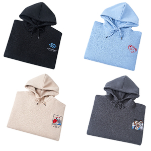 Felpe con Cappuccio Personalizzate con Logo Ricamato, Produzione all'Ingrosso, Maglia Lavorata a Maglia con Collo Tondo, Traspirante, Invernale - Product Image 5