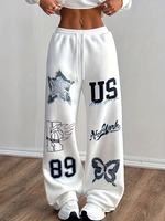 Pantalones Deportivos American Vintage de Verano, Estilo Urbano, Corte Recto, Pierna Ancha, 100% Algodón