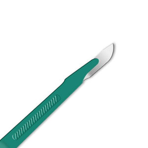 Manche de scalpel chirurgical n°4 en acier inoxydable, manche de couteau manuel pour chirurgie générale, instrument de classe I certifié CE - Product Image 2