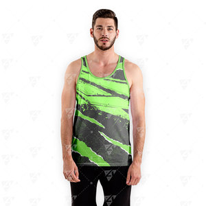 Camiseta Deportiva de Alta Calidad para Hombre, de Secado Rápido, Transpirable, Ecológica, de Poliéster/Algodón Estampado - Product Image 3