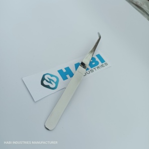 แหนบถอนขนคิ้วสแตนเลสทรงเฉียงคุณภาพสูงจาก HABI INDUSTRIES เครื่องมือกำจัดขนระดับมืออาชีพ น้ำหนักเบา - Product Image 3