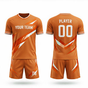 ชุดเสื้อฟุตบอลสีเขียว แขนสั้น คอกลม ระบายเหงื่อได้ดี พิมพ์ลายด้วยความร้อนด้านหน้า สำหรับฤดูหนาว ผู้ใหญ่ ผู้ชาย ทรงเข้ารูปสำหรับนักกีฬาทุกประเภท - Product Image 4