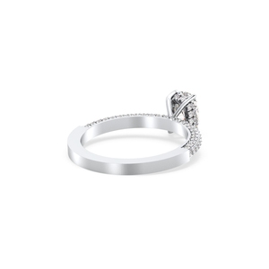 Anillos de compromiso solitarios REYES de plata de ley 925 con moissanita de 1.29 quilates para mujer, joyería fina de lujo con certificación GRA - Product Image 3