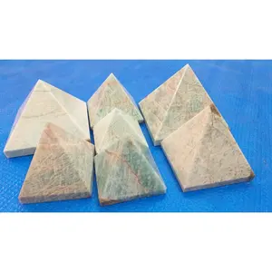 Pyramides de cristal d'amazonite 35-100mm, taille personnalisée, vente en gros, cristaux naturels en vrac, artisanat Jade Feng suiki, pyramides de minéraux