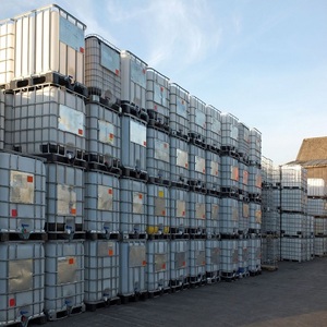 Réservoir d'eau carré en HDPE industriel 1000L blanc, conteneur chimique robuste, solution de stockage en plastique pour usine agroalimentaire - Product Image 1