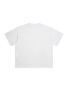 T-shirt blanc uni de qualité supérieure, unisexe, en coton, col rond, manches courtes, impression personnalisée, vente en gros - Product Image 5
