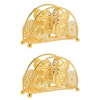 Porte-serviettes en métal design, idéal pour la décoration de table contemporaine, rangement élégant pour les serviettes et accessoires de cuisine
