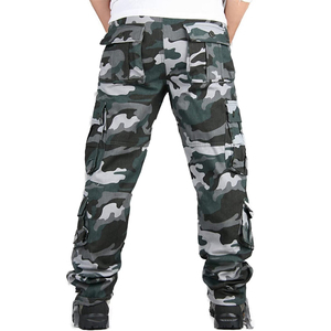 Venta Directa de Fábrica, Pantalones Cargo para Hombre, Nuevo Diseño Multibolsillos, Color Liso - Product Image 3