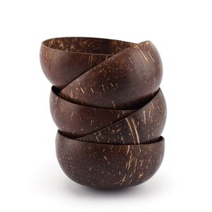Bol en coquille de noix de coco du Vietnam, écologique, fait à la main, pour servir des aliments, pour café, restaurant, fournisseur en gros, bols en noix de coco biologiques - Product Image 3