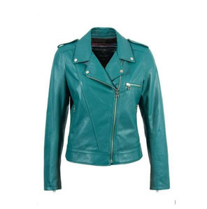 Chaqueta de cuero genuino para mujer, diseño nuevo de alta calidad, estilo casual, corte ajustado, moderno y transpirable, de Pakistán. - Product Image 5