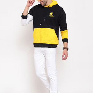 Sweat-shirt à capuche ZHOST pour homme, coupe classique, imprimé logo frontal, coupe-vent, poche, 100 % coton, streetwear automne, vierge - Product Image 2