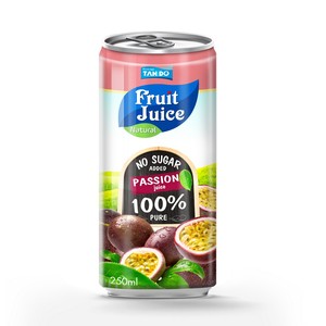 Boisson Tropi Juice 330ml en canette aluminium courte, purée de fruits 100% naturelle, aromatisée, faible en gras, stérilisée, fraîchement pressée, 5 Brix, Ananas-Guava - Product Image 5