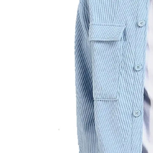 Winter <b>Men</b> Shacket Standard Button Front Overshirt Windproof Breathable Warm Comfortable <b>Long</b> Sleeve Casual <b>Jacket</b> - Product Image 6