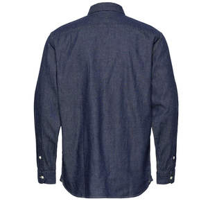 Camisas de Mezclilla de Manga Larga de la Mejor Calidad, 100% Algodón, para Hombre, Transpirables, Bordadas, Corte Regular, Servicio OEM, para Todas las Temporadas - Product Image 1