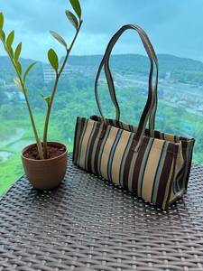 Leopard Pattern Nylon Recycled Fabric <b>Tote</b> <b>Bag</b> Reusable Shoulder Handbag Ribbon Rope Zipper Closure Custom Promotional Carry <b>Bag</b> - Product Image 2