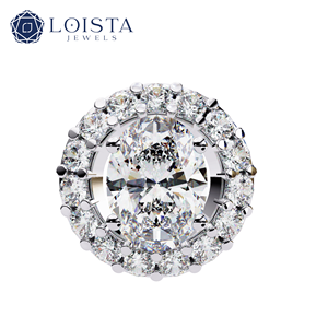 <b>Solid</b> Rose <b>Gold</b> VVS Lab Grown Diamond CVD Custom Made Iced <b>Pendant</b> with high finishing - Product Image 4