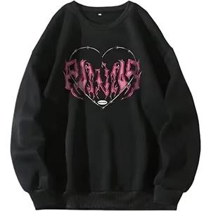 Sudadera con Capucha Oversize de Algodón Grueso con Cuello Redondo, Personalizable con Logotipo Bordado, Estilo Urbano para Invierno, Impresión Digital - Product Image 2