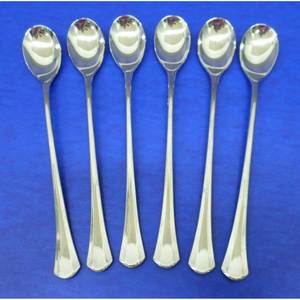 Stainless Steel Silver Spoon Flatware Vintage Eco-Friendly Back to School Restaurant Wedding Home High <b>Mirror</b> Polish - Product Image 3