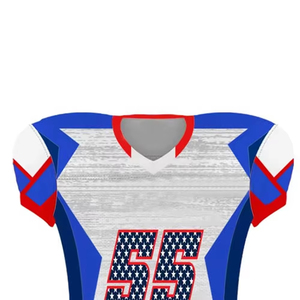 Nouveaux ensembles d'uniformes de football américain personnalisés 2026 en 100 % polyester, manches courtes, imprimés par sublimation, respirants et à séchage rapide - Product Image 3