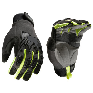 High Quality Custom Logo Synthetic Leather Impact Mechanic Gloves Cut Resistant Heavy Duty Industrial Safety Hand Safety Gloves - Product Image 4