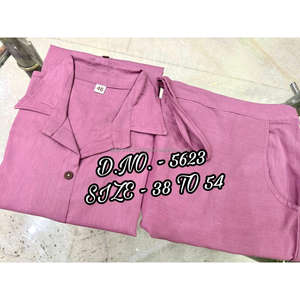 ชุดเสื้อคอตตอนผ้าริ้วสำหรับผู้ชายกระดุมไม้ - Product Image 5