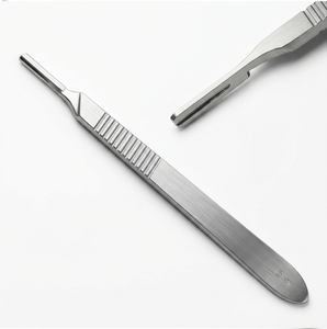 Professional No. 3 Surgical Scalpel Detachable Handle <b>Long</b>-Lasting Steel Blade Holder Easy Grip Manual Power by optitech - Product Image 5