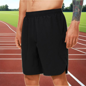 Pantalones Cortos Bermuda Negros para Hombre, Cintura Media, Elásticos, de Secado Rápido, Estilo Casual, 100% Poliéster, Servicio OEM - Product Image 3