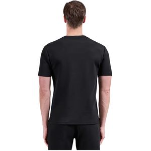 Camiseta de Cuello Redondo para Hombre con Logotipo Personalizado al por Mayor, Camiseta Deportiva Informal Negra de Manga Corta de Algodón - Product Image 2