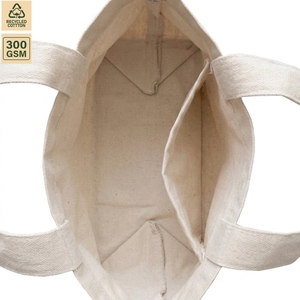 <b>10</b> Ounce Cotton Canvas Promotional Shopping Tote Bag Promotional Shopping 25x13x8 cm Custom Logo Wholesale OEM Model SS437-CL - Product Image 5