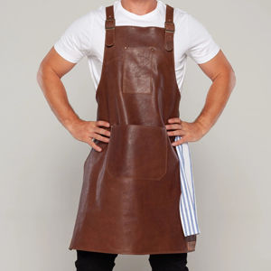 Tablier de Chef en Cuir Fait Main de Qualité Supérieure – Vêtement de Cuisine Professionnel Robuste pour le Travail en Cuisine - Product Image 2