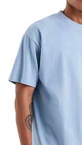 Oem Premium Thick Neck Custom Heavyweight Oversized T-shirt Blank 250gsm 100% Cotton Adults Oversized <b>Tshirt</b> Breathable - Product Image 3