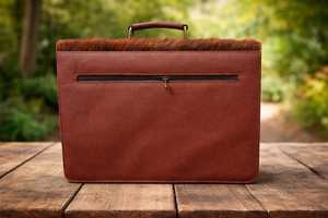 Large Capacity Unique Design Leather Hair on <b>Laptop</b> Bag stylish Comfortable Cheap Price For Hair on <b>Laptop</b> Briefcase Portable - Product Image 4