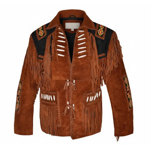 Custom Logo High Quality Men's <b>Suede</b> Leather Plus Size Fall Fashion Hip Hop Loose Zipper up Leather <b>Jacket</b> for Men - Product Image 1