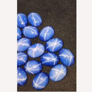 Lote de 18 piezas de zafiro estrella Lindy natural, cabujón ovalado de 16x12mm, 228 ct, gemas de alta calidad Iroc Sales, US$251 por todo el lote - Product Image 2