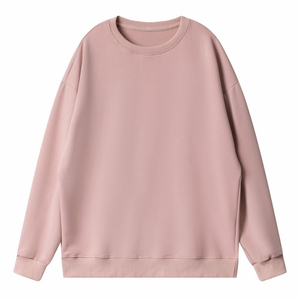 Sweat-shirt pour homme, col rond, 100% coton, couleur unie, manches longues, coupe classique, haut décontracté - Product Image 3