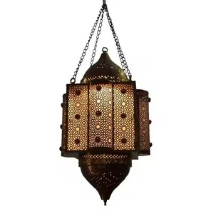 <b>Lantern</b> Moroccan Silver Cutout Metal Pyramid Glass <b>Candle</b> Holder Light Home Hotel <b>Garden</b> Decor Wedding Table Top <b>Lantern</b> - Product Image 2
