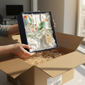 Figura de Pájaro de Cristal Artesanal, Decoración de Lujo para el Hogar, Regalo, Adorno para Bodas, Aniversarios, San Valentín, Exportación Premium - Product Image 4